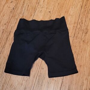 PINK  Black Stretch Shorts